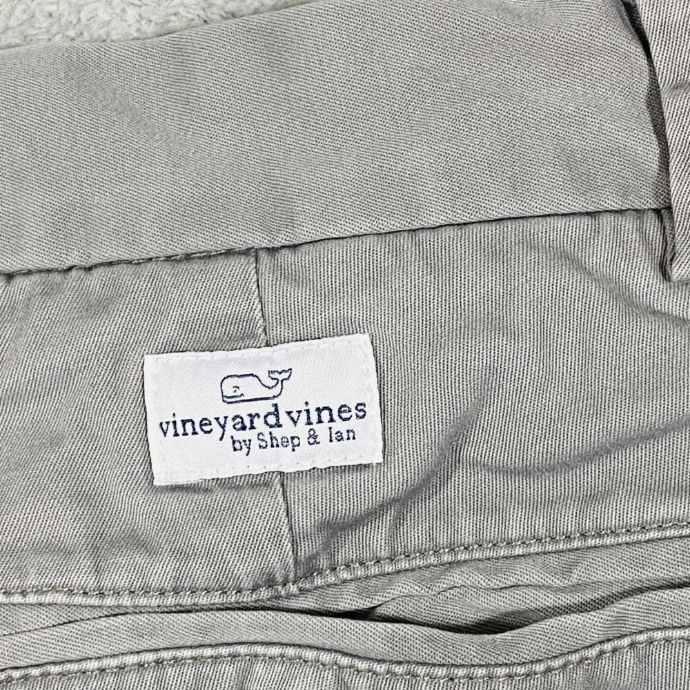 Vineyard Vines Breaker Shorts Mens 30 Grey Stretch Cotton Chino Preppy - Picture 14 of 16